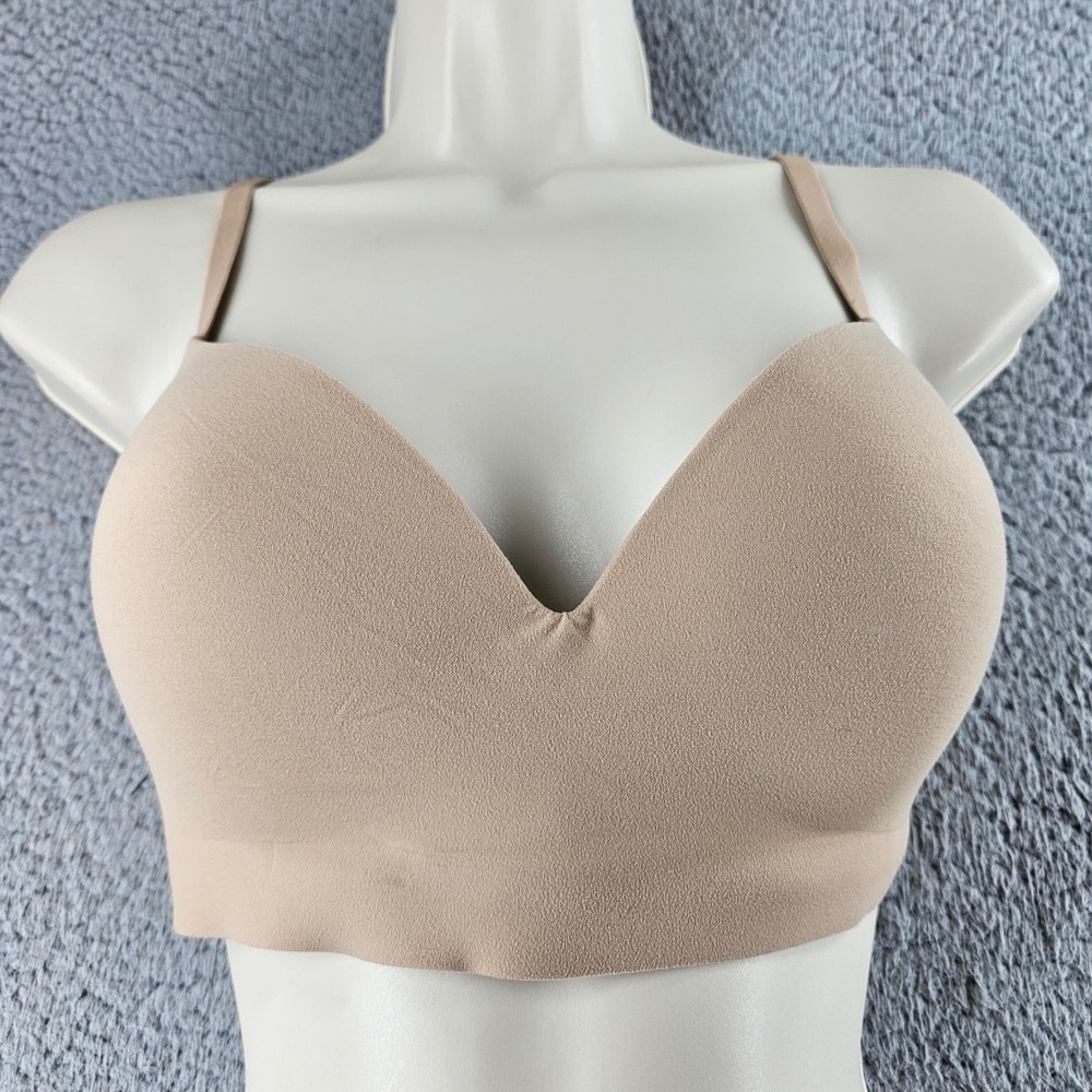 Soma Enbliss‎ Wireless Bra 34D Biege Smooth Comfort Everyday Full Coverage